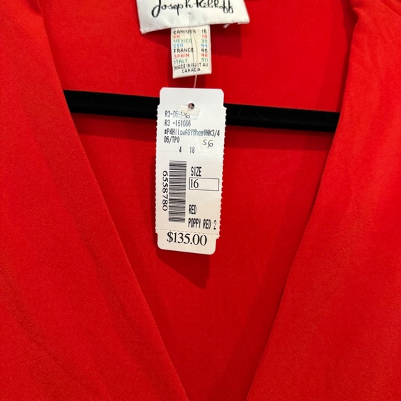 Joseph Ribkoff - new with tags ; red tunic top - Picture 3 of 4